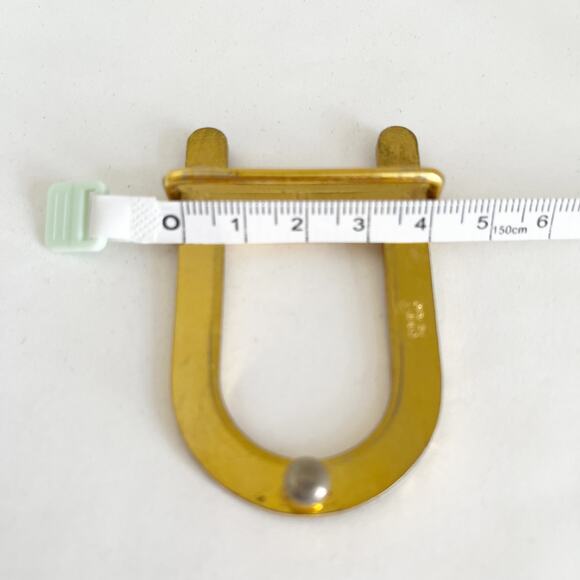 DIOR  Vintage Belt Buckle Gold Tone Black Enamel - Picture 8 of 10